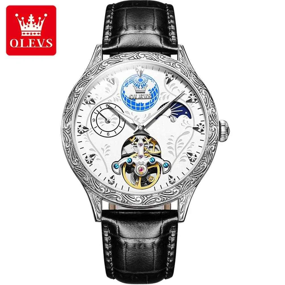 Reloj de acero inoxidable OLEVS 6660 para hombre de alta calidad