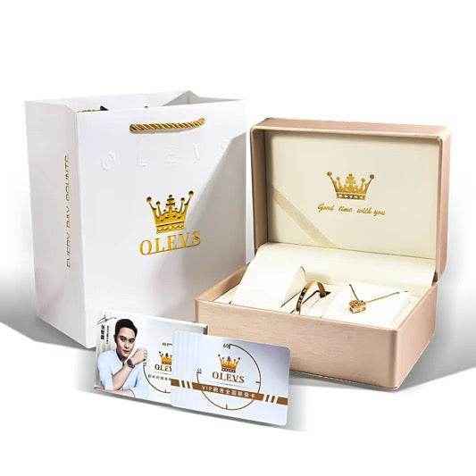 Caja de reloj para mujeres elegante y moderna