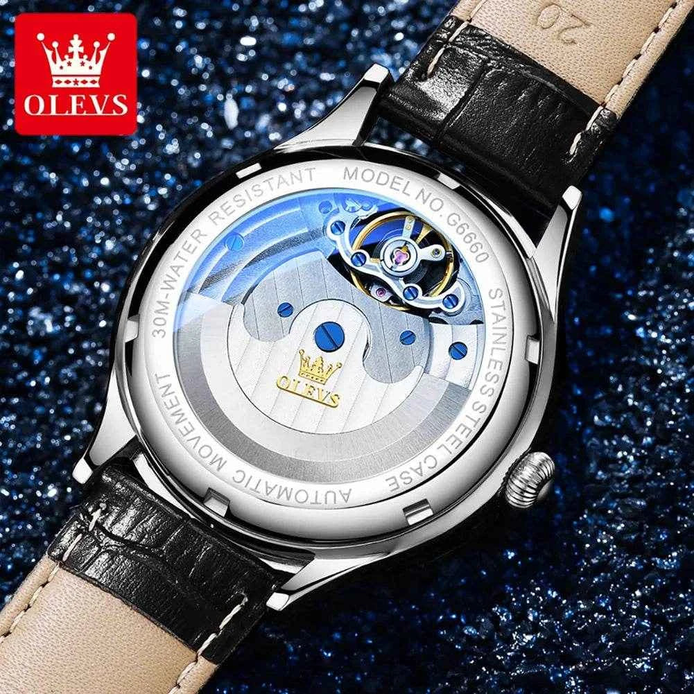 Reloj de acero inoxidable OLEVS 6660 para hombre de alta calidad