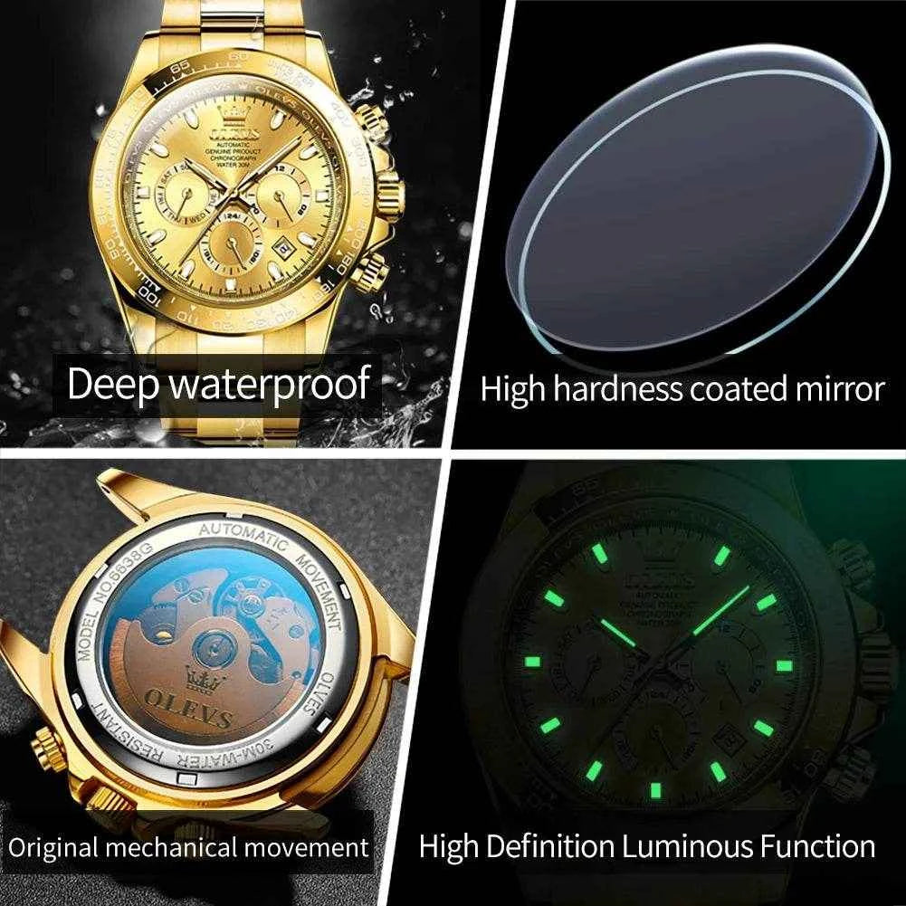 Reloj OLEVS automático hombre 6638 - Elegancia y precisión en cada movimiento