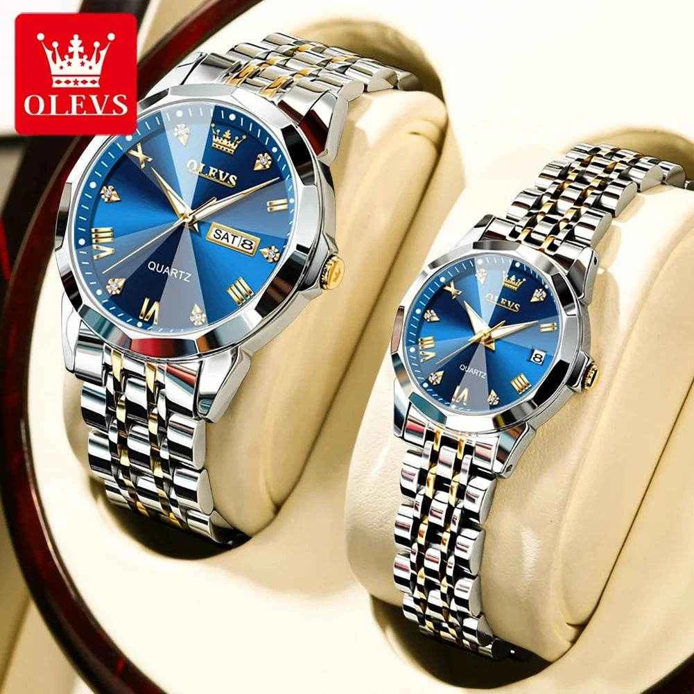 OLEVS 9931 Set de Relojes para Parejas: Elegancia y Confort en OLEVS Relojes para Parejas