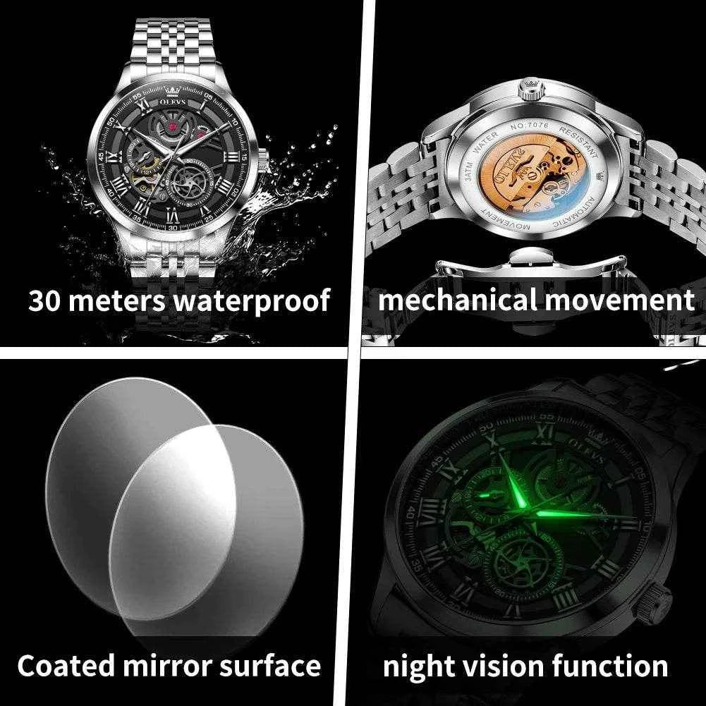 Reloj OLEVS para Hombres 7076 – Elegancia y Precisión en Cada Pulso