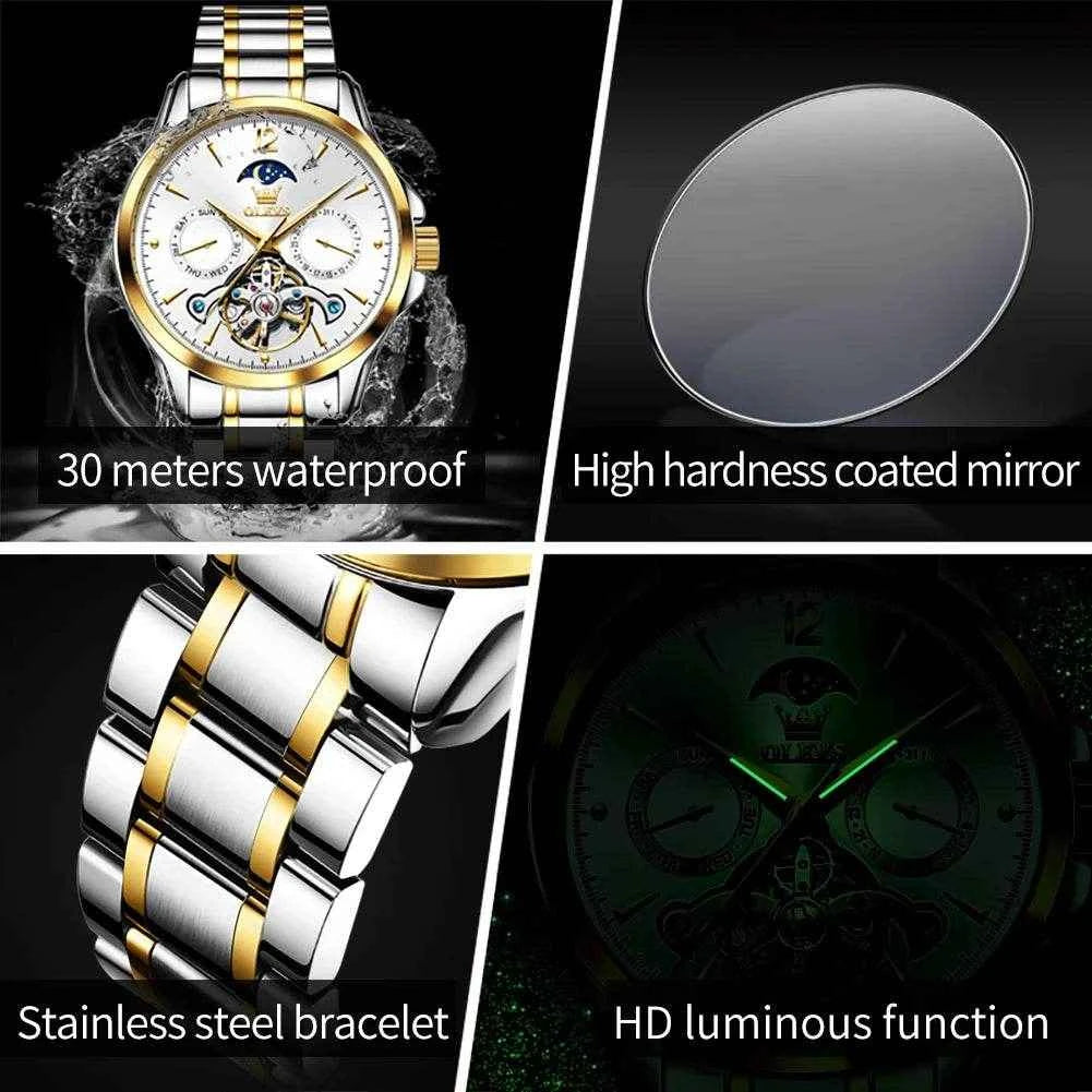 Reloj Hombre Acero Inoxidable OLEVS 6663 - Elegancia y Durabilidad