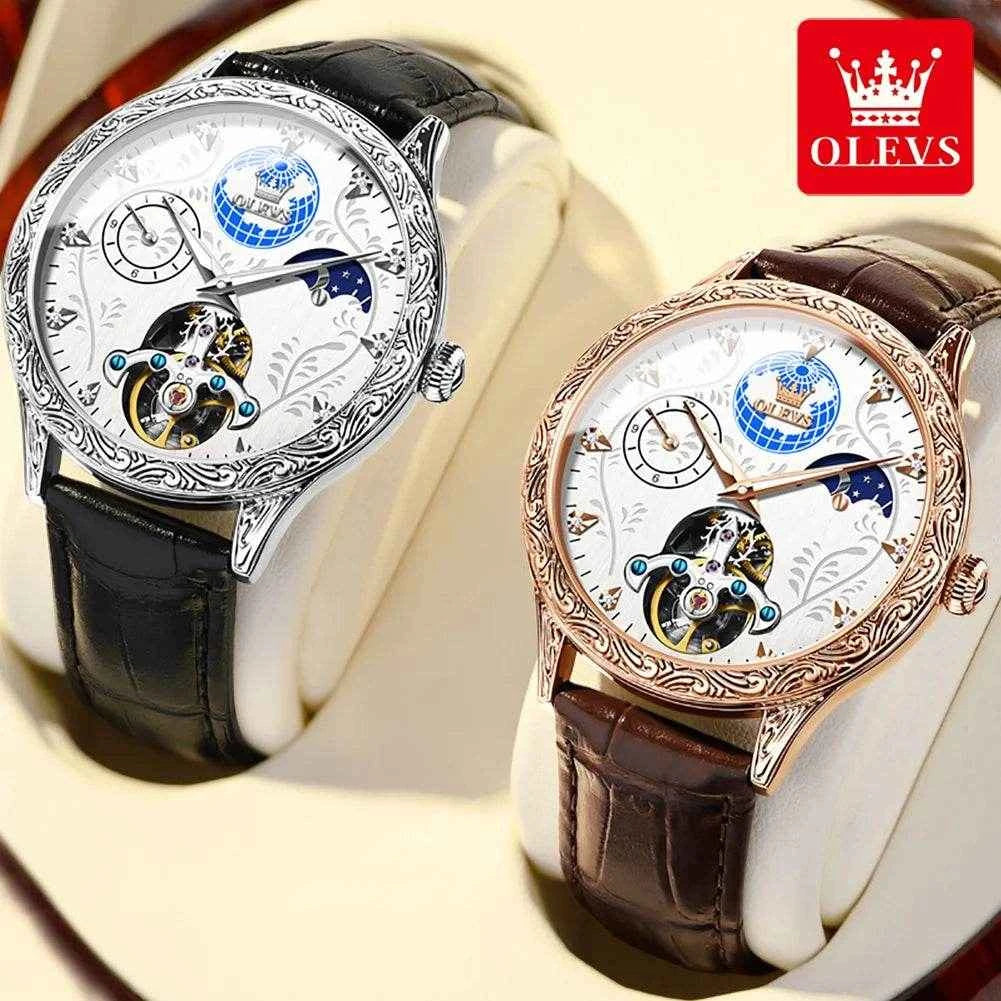 Reloj de acero inoxidable OLEVS 6660 para hombre de alta calidad