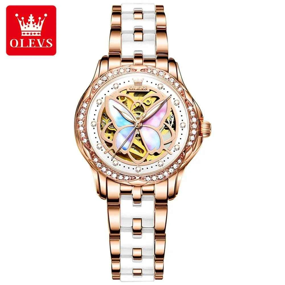 Reloj OLEVS 6615 mariposa mujer: elegancia clásica y diseño único