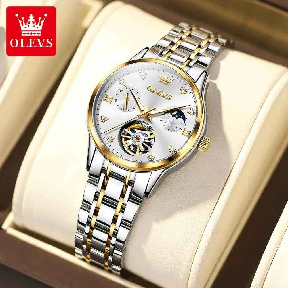 Reloj OLEVS 6608 Mujer – Elegancia Clásica en Acero Inoxidable