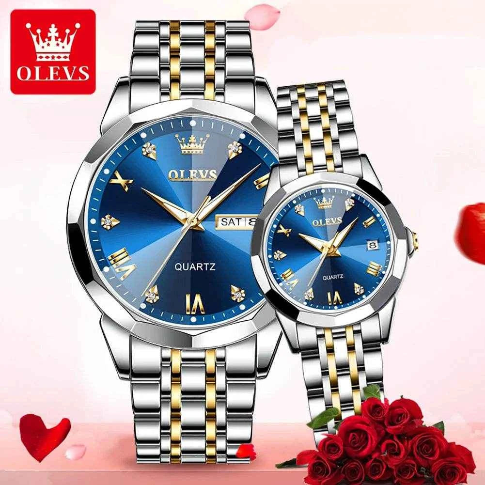 OLEVS 9931 Set de Relojes para Parejas: Elegancia y Confort en OLEVS Relojes para Parejas