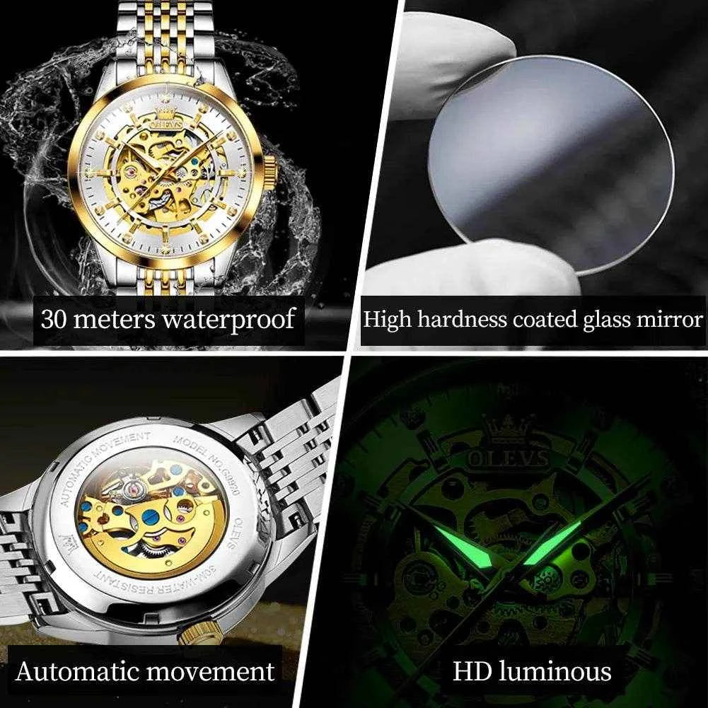 OLEVS 9920 - Reloj de lujo para hombre elegante y sofisticado