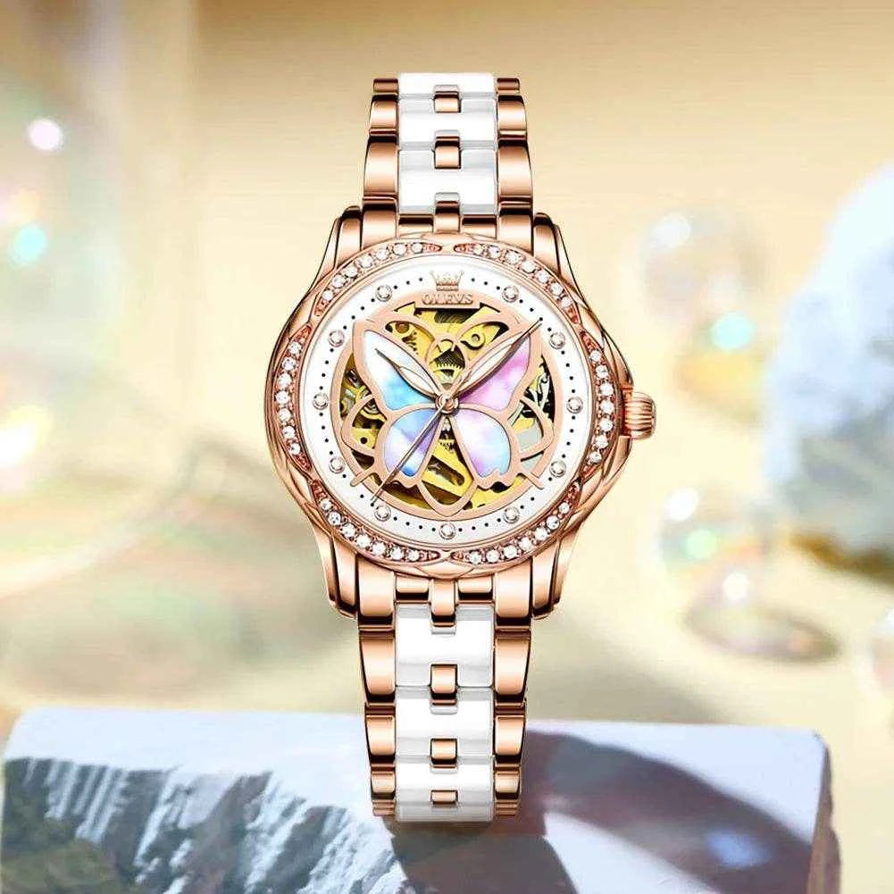 Reloj OLEVS 6615 mariposa mujer: elegancia clásica y diseño único