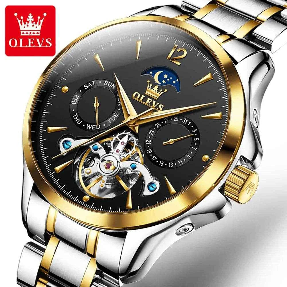 Reloj automático OLEVS 6663 hombre: Diseño elegante y precisión excepcional