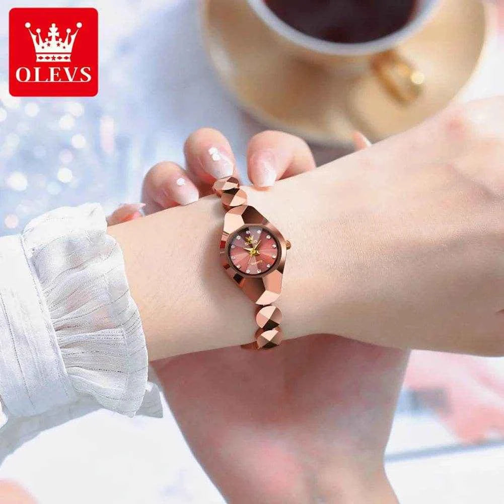 Reloj OLEVS 7007 Mujer: Elegancia Clásica en Acero Inoxidable para Cada Ocasión