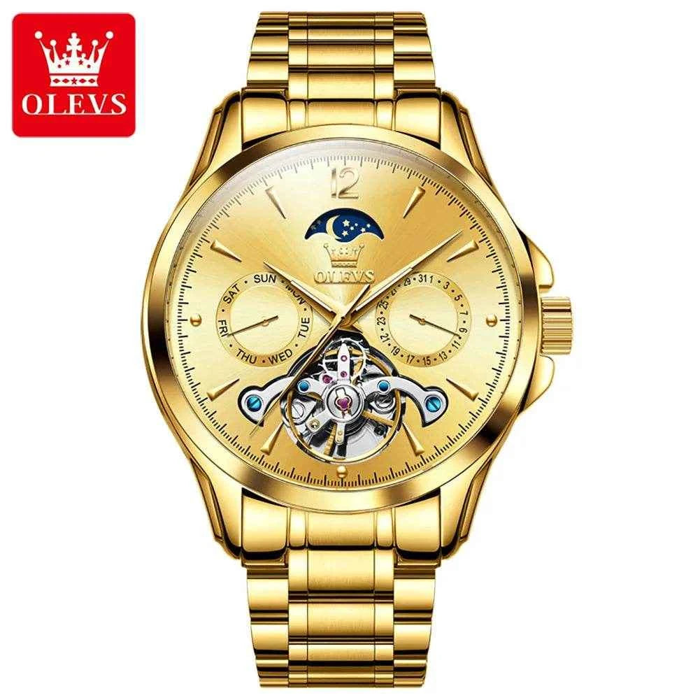 Reloj automático OLEVS 6663 hombre: Diseño elegante y precisión excepcional