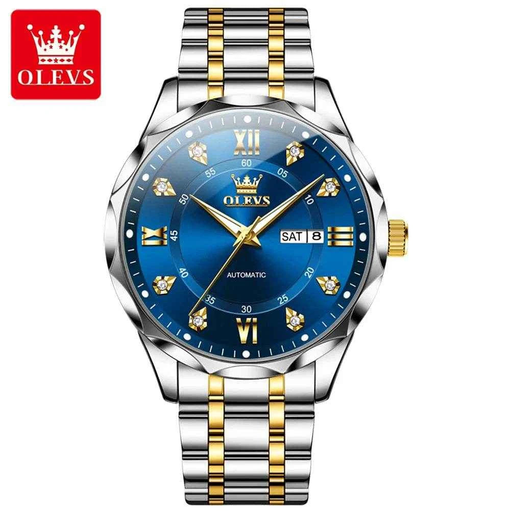 Reloj moderno de acero inoxidable OLEVS para un estilo elegante y duradero