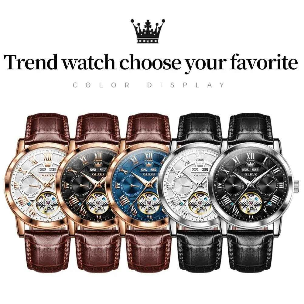 Reloj de lujo OLEVS 6668 para hombre - Elegancia y Estilo Atemporal