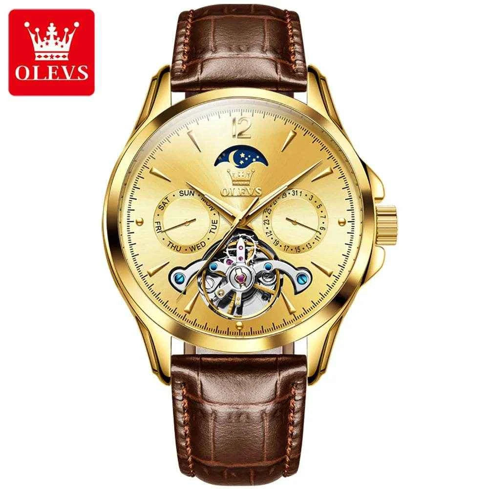 Reloj automático OLEVS 6663 hombre: Diseño elegante y precisión excepcional