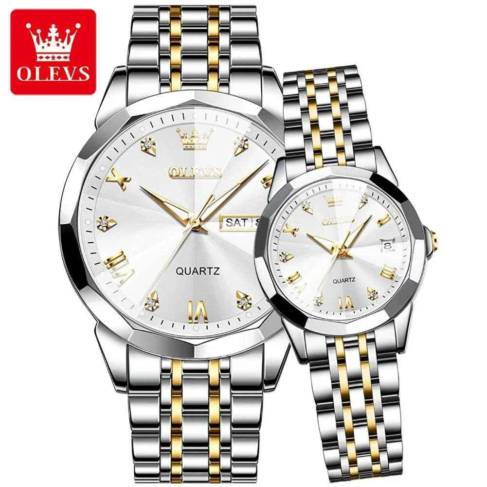 OLEVS 9931 Set de Relojes para Parejas: Elegancia y Confort en OLEVS Relojes para Parejas