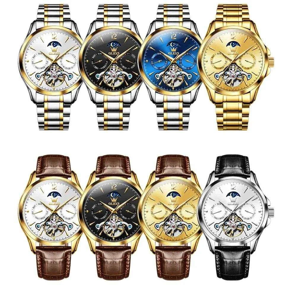 Reloj automático OLEVS 6663 hombre: Diseño elegante y precisión excepcional