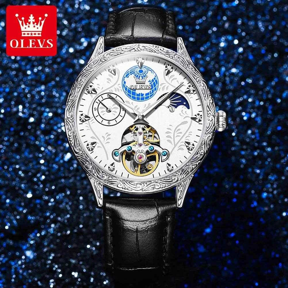 Reloj de acero inoxidable OLEVS 6660 para hombre de alta calidad