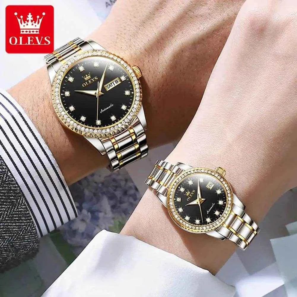 Reloj Deportivo Elegante OLEVS 7003 para Parejas - Estilo y Funcionalidad