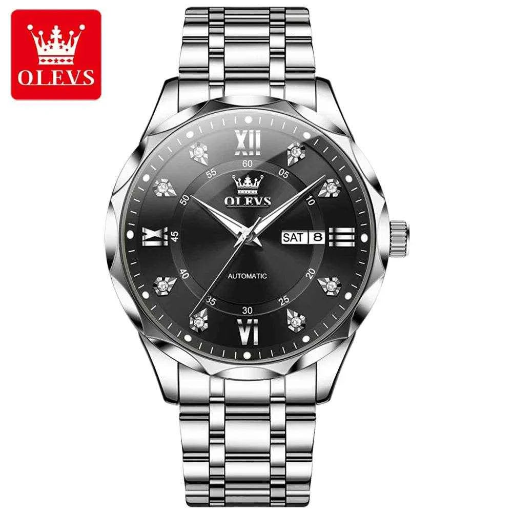 Reloj moderno de acero inoxidable OLEVS para un estilo elegante y duradero