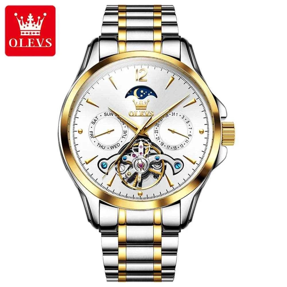 Reloj automático OLEVS 6663 hombre: Diseño elegante y precisión excepcional