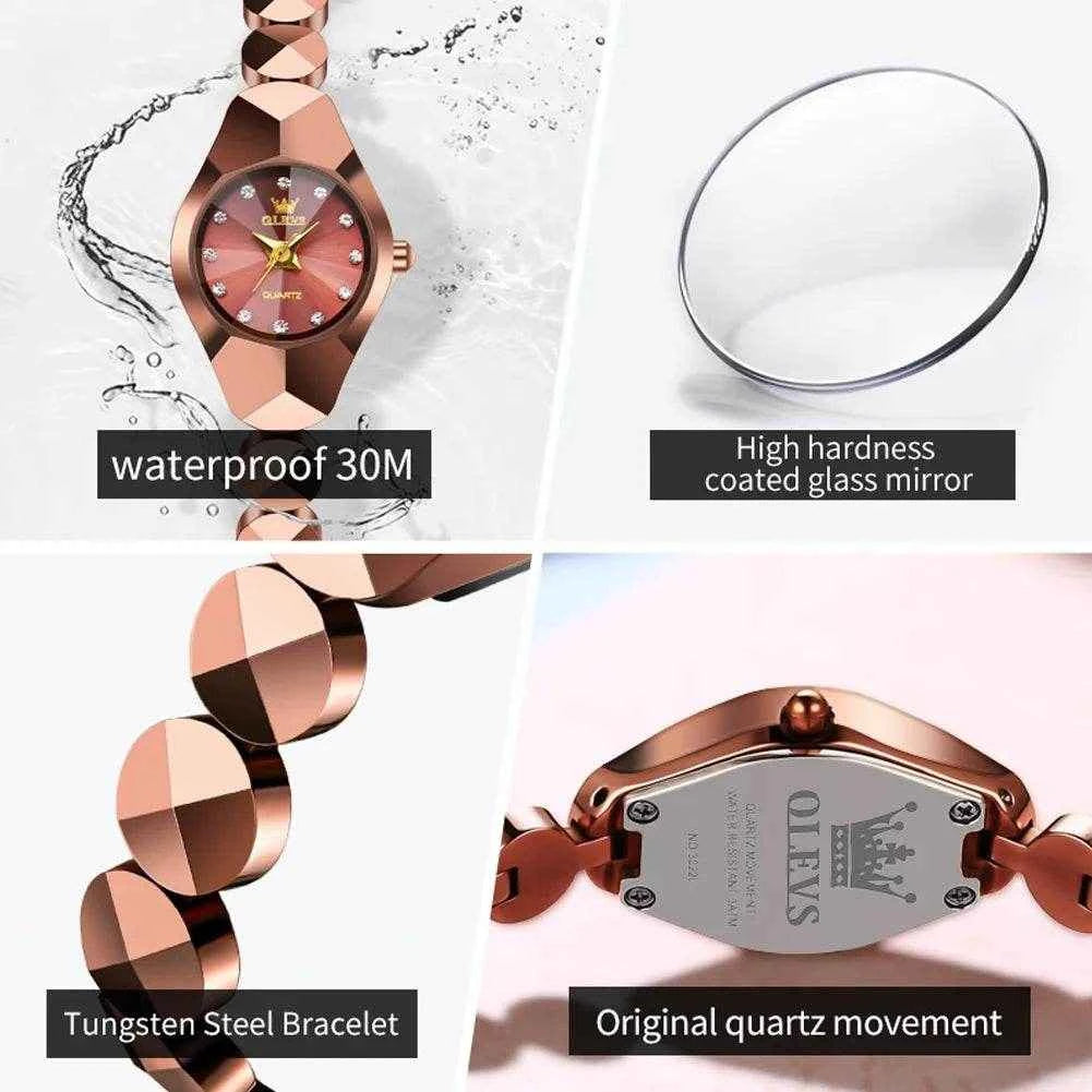 Reloj OLEVS 7007 Mujer: Elegancia Clásica en Acero Inoxidable para Cada Ocasión