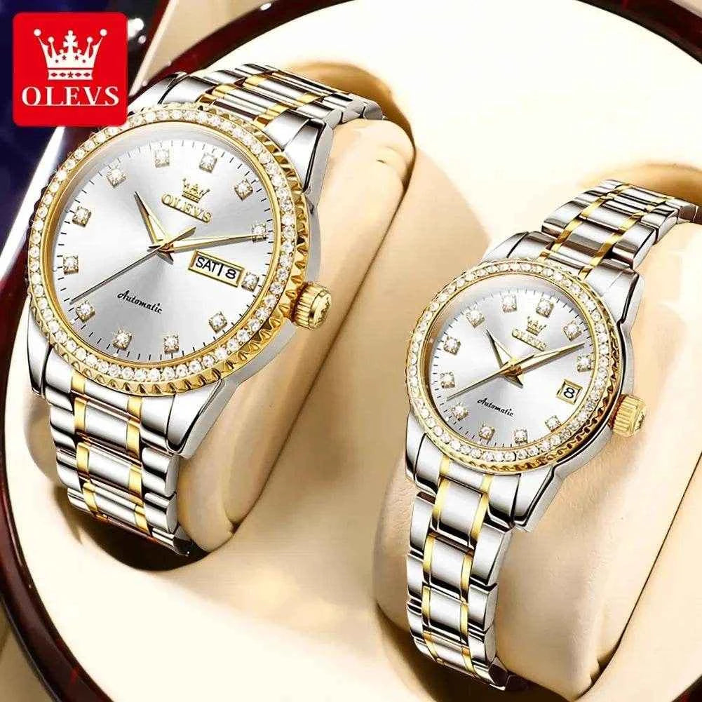 Reloj Deportivo Elegante OLEVS 7003 para Parejas - Estilo y Funcionalidad
