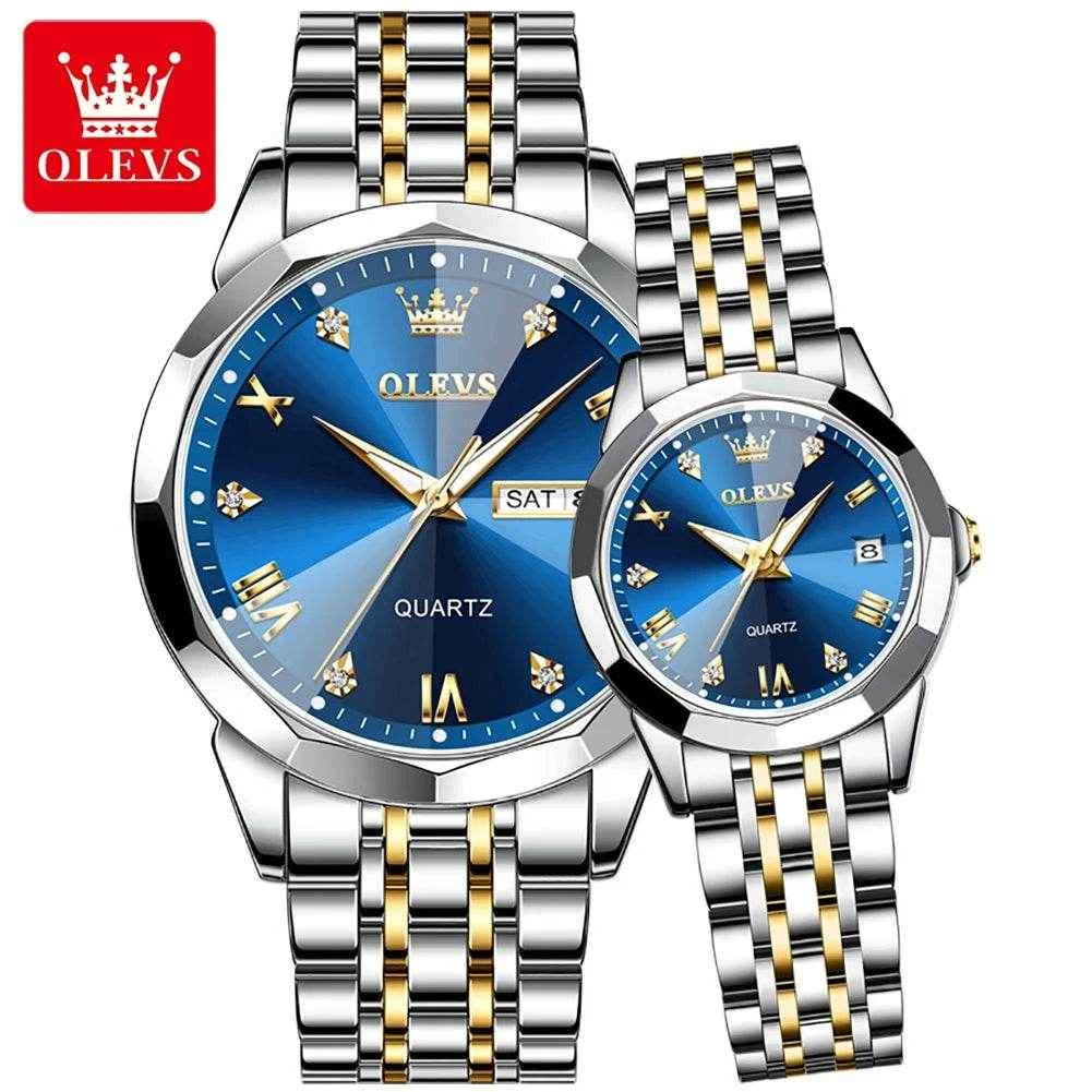 OLEVS 9931 Set de Relojes para Parejas: Elegancia y Confort en OLEVS Relojes para Parejas
