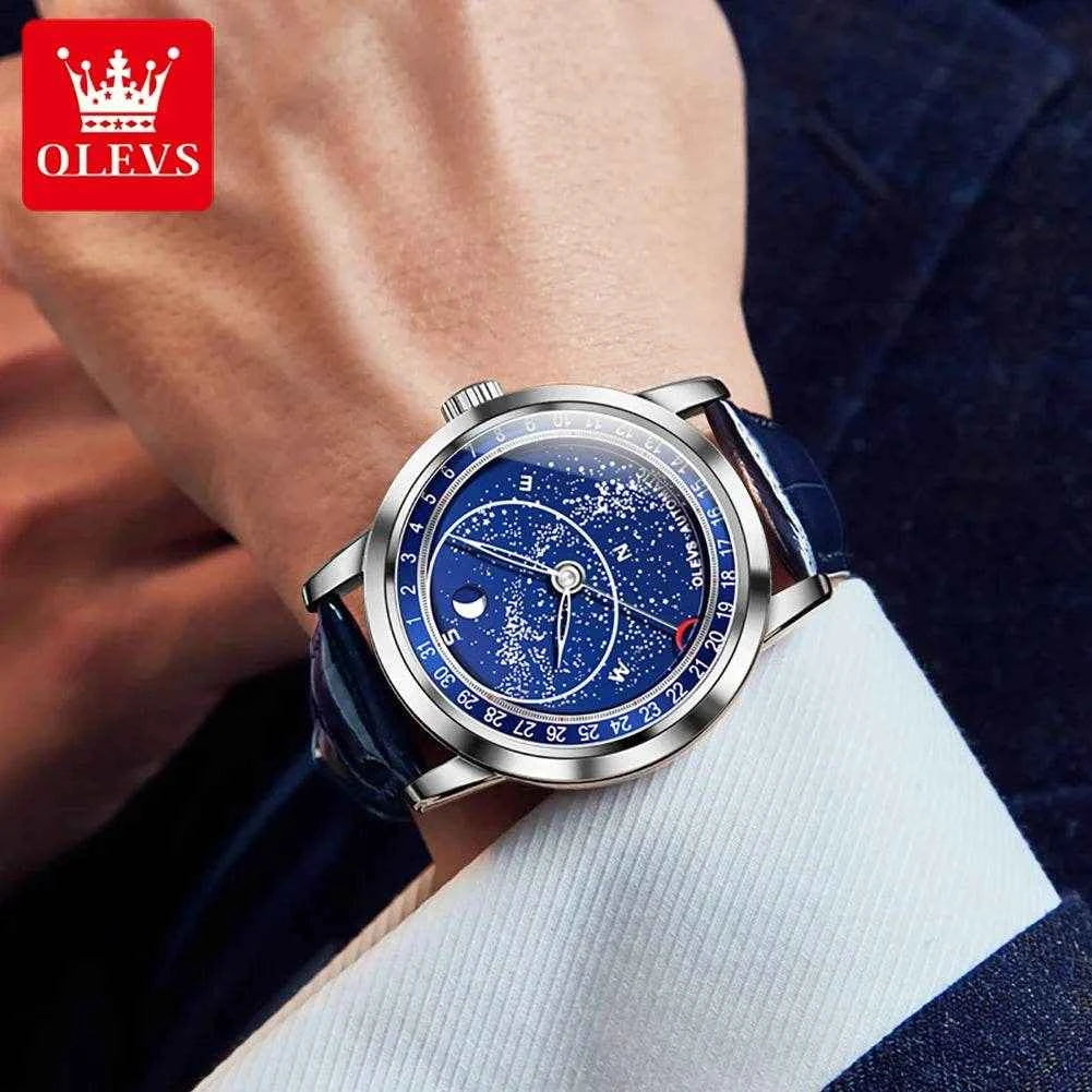 Reloj OLEVS de lujo 9923 para Hombres – Acero Inoxidable y Diseño Elegante