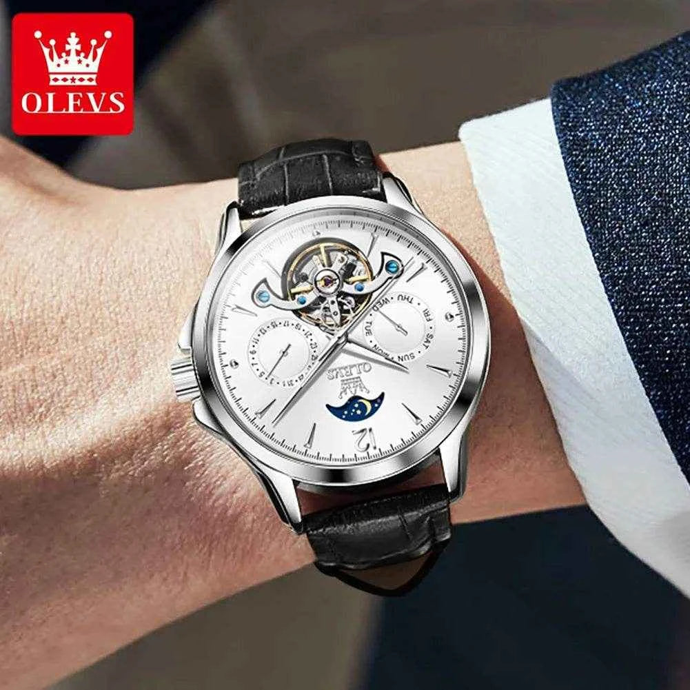 Reloj automático OLEVS 6663 hombre: Diseño elegante y precisión excepcional