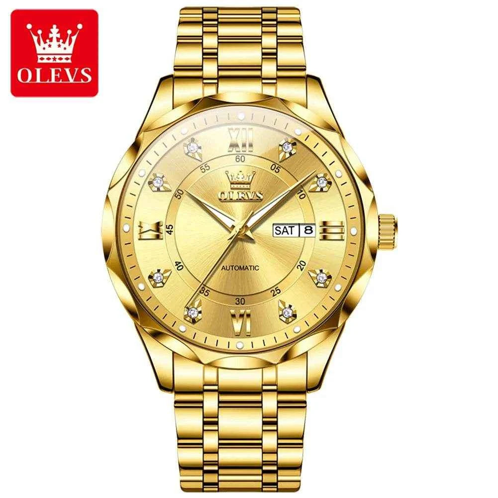 Reloj moderno de acero inoxidable OLEVS para un estilo elegante y duradero