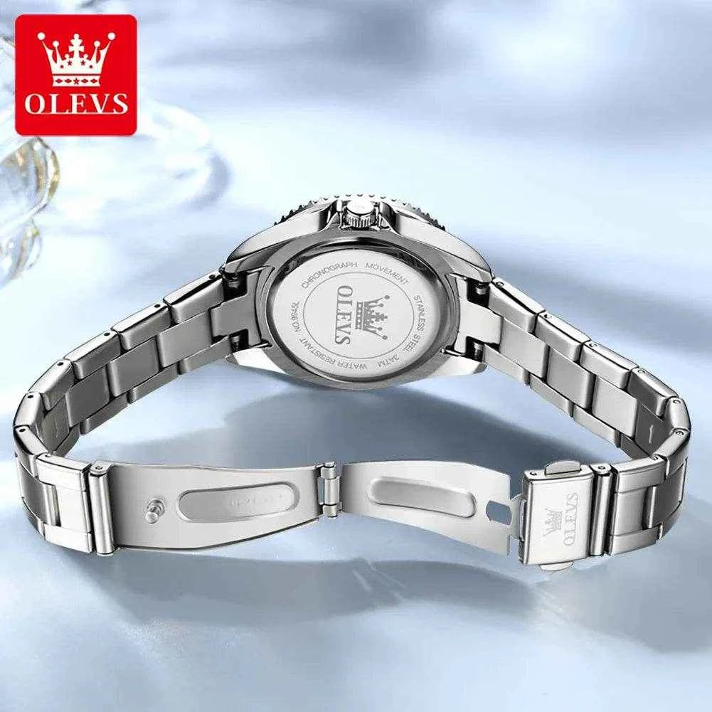 Reloj de lujo OLEVS 9945 para parejas elegantemente diseñados