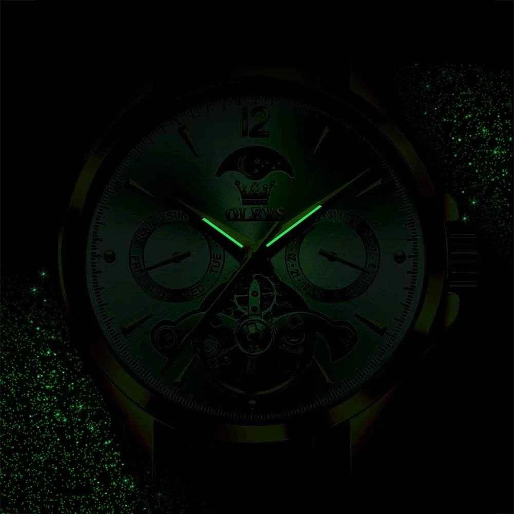 Reloj automático OLEVS 6663 hombre: Diseño elegante y precisión excepcional