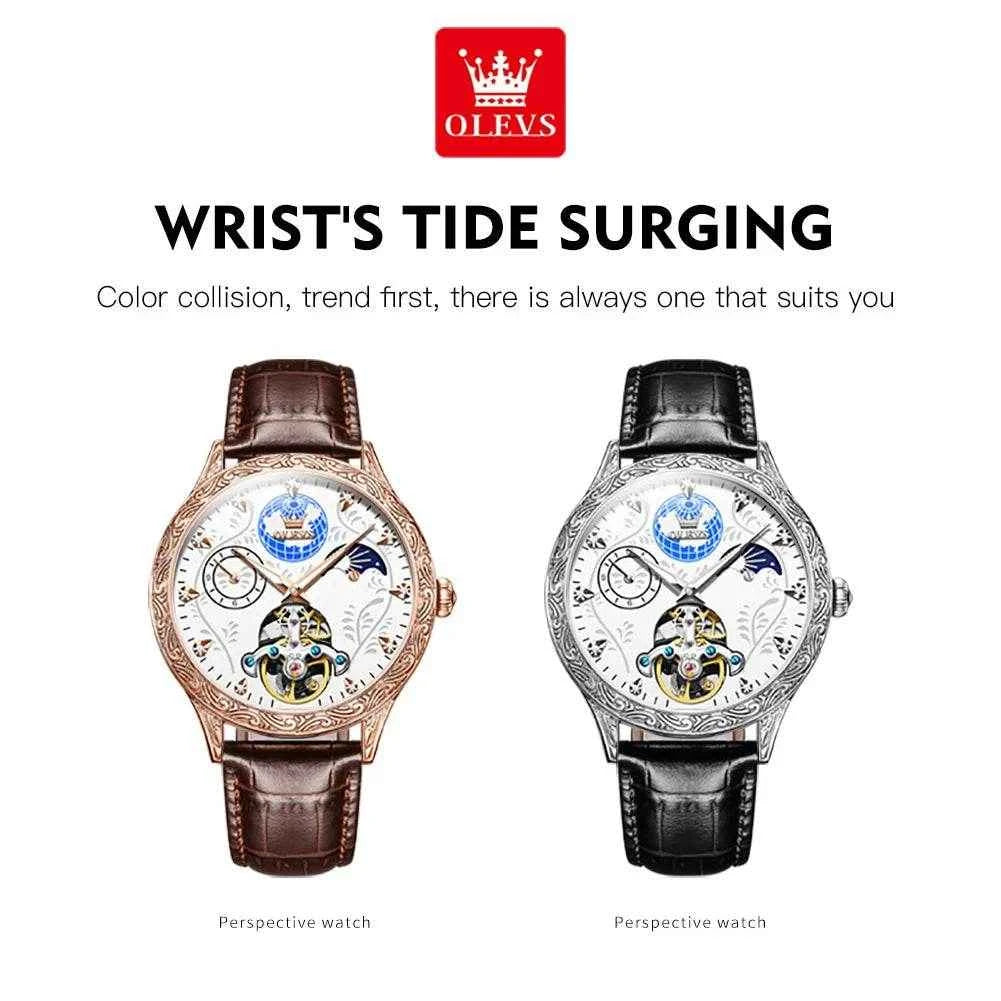 Reloj de acero inoxidable OLEVS 6660 para hombre de alta calidad