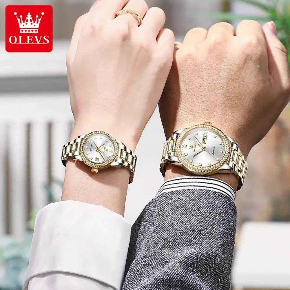 Reloj Deportivo Elegante OLEVS 7003 para Parejas - Estilo y Funcionalidad
