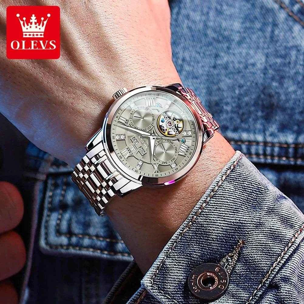 Reloj OLEVS 6701 Hombre – Combinación Perfecta de Elegancia Clásica y Estilo Moderno